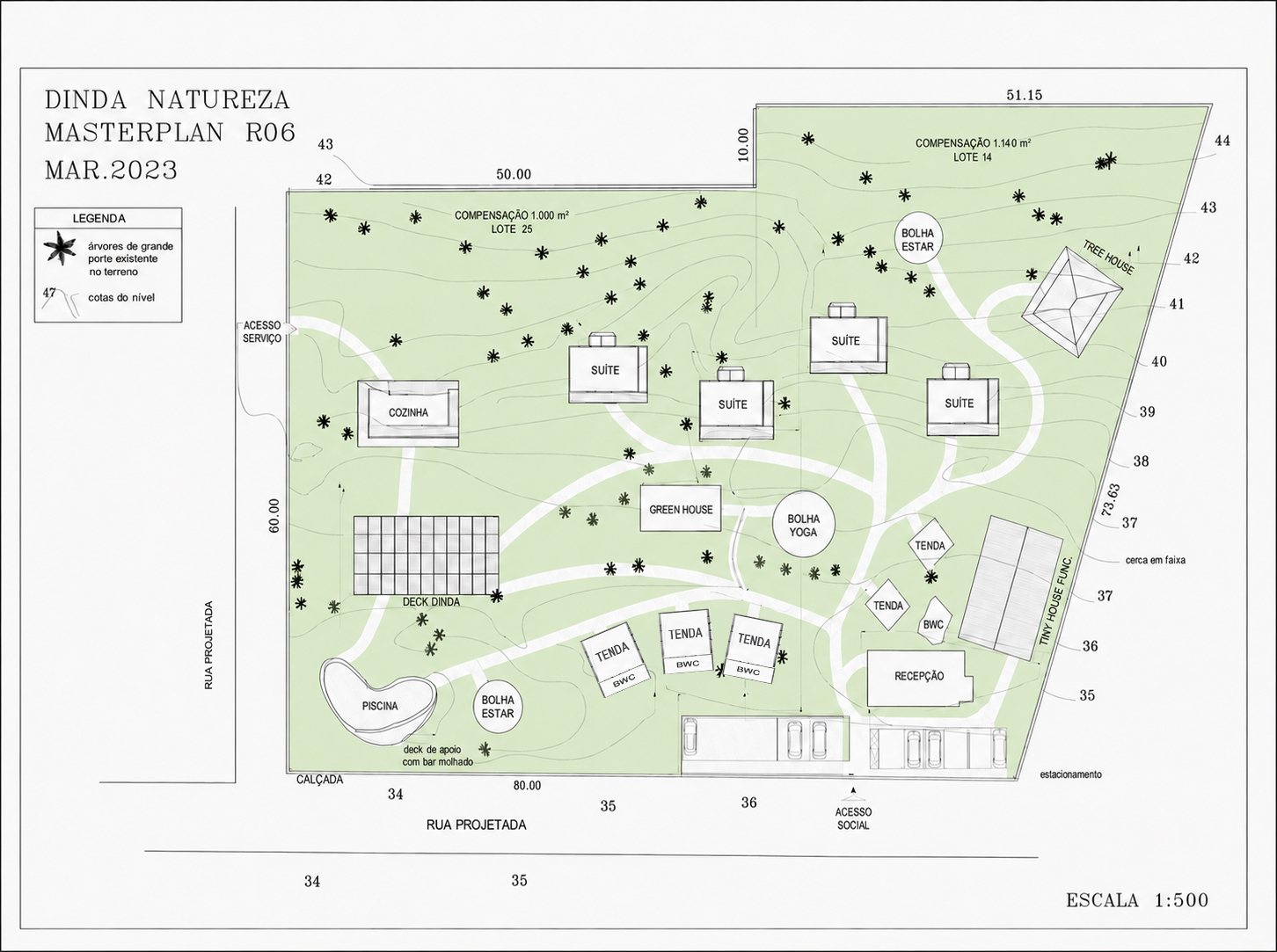 Masterplan do empreendimento Dinda Natureza